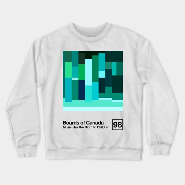 Music Has The Right To Children / Minimal Style Graphic Artwork Design Crewneck Sweatshirt by saudade